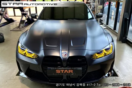BMWG82 M4 드레스업 필수 튜닝 CSL 스타일 옐로우 엔젤아이
