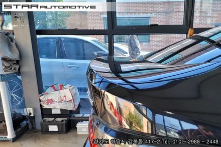 신형 BMW I4 튜닝 프론트립 및 트렁크스포일러 장착