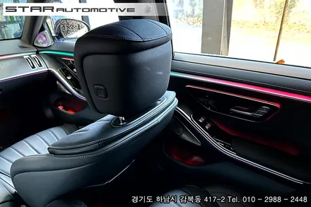 벤츠W223 S클래스 숏바디 마이바흐 디지뇨 플로잉 라인 피아노트림 장착
