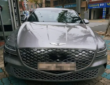 제네시스 G80 전기차 신차검수. 신차패키지. 최고급 프리미엄 반사필름. 블랙박스. 가죽시트코팅. ppf.