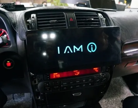 모하비 켈란 안드로이드 올인원. 12.3인치로 네비게이션 매립.