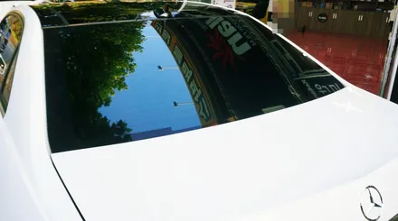 벤츠 E350d 썬팅 재시공 열차단 썬팅 블랙박스