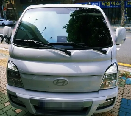 대구 경산 더블캡 포터 썬팅 재시공은 최고급 프리미엄 썬팅으로.