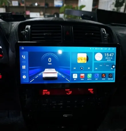 모하비 켈란 안드로이드 올인원. 12.3인치로 네비게이션 매립.