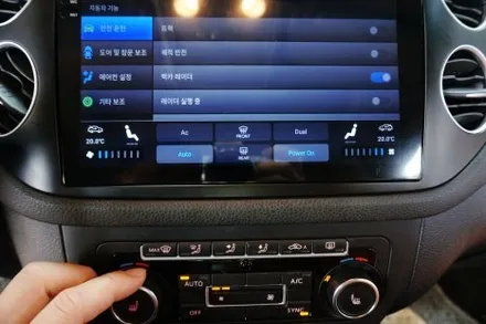 대구 경산 폭스바겐 티구안 켈란 안드로이드 올인원으로 Z링크.