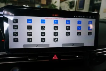 대구 아반떼 cn7 12.3인치 안드로이드올인원. 내비게이션매립.