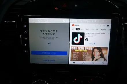 르노 삼성 QM3 안드로이드올인원. 네비게이션 매립. 블랙아웃.