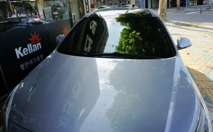 대구 경산 LF쏘나타 썬팅 재시공은 켈란 최고 프리미엄 반사필름으로.