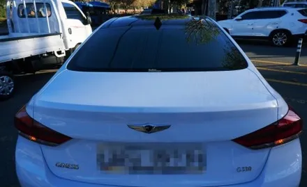 제네시스 DH G330 열차단 최고급 프리미엄 반사필름. 전체썬팅 재시공.