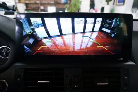 대구 경산 BMW X3 12.3인치 안드로이도올인원에 AHD 후방카메라.