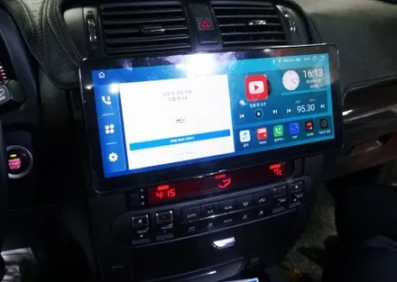 모하비 켈란 안드로이드 올인원. 12.3인치로 네비게이션 매립.