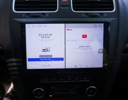 대구 경산 폭스바겐 골프 6세대 안드로이드올인원으로 무선 카플레이.