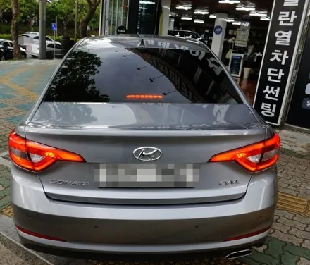 대구 LF소나타 열선 기포, 뽕뽕이는 최고 가성비 필름 NC+로 썬팅 재시공.