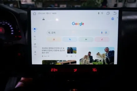 대구 모하비 13.3인치 안드로이드올인원으로 애플카플레이. Z링크. ahd 후방카메라까지.