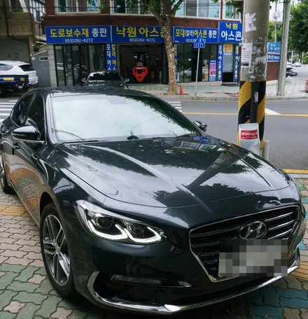 IG그랜져 열차단 썬팅 재시공