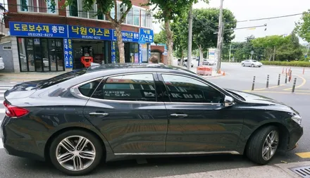 IG그랜져 열차단 썬팅 재시공