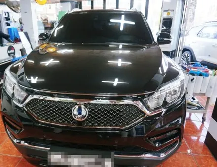 KG모빌리티 G4렉스턴 썬팅 재시공. 최고 가성비 필름 NC+.