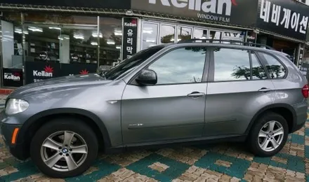 대구 경산 BMW X5 썬팅재시공은 최고급 프리미엄 반사필름으로.