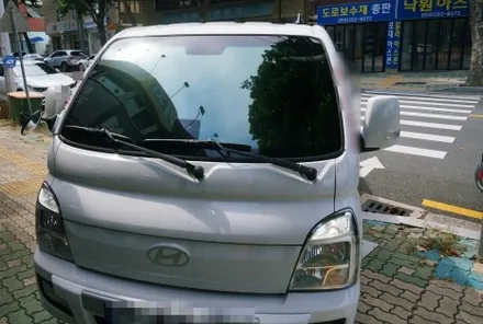 대구 경산 더블캡 포터 썬팅 재시공은 최고급 프리미엄 썬팅으로.