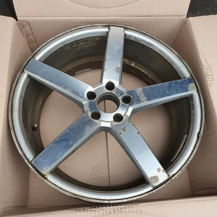 재규어 XJ 20인치 보센(VOSSEN) CV3 정품휠 블랙크롬 휠도색 휠복원 장착 / 파주시 장곡리