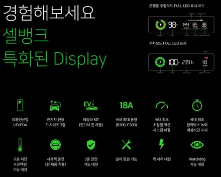 대구 달서구 아우디 A8 아이나비 QXD MEGA 2 4채널 블랙박스 + 셀뱅크 E-100 보조배터리 장착