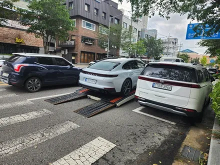 포르쉐 파나메라 더엘엑스 썬팅 용산역 마포역 썬팅 / 서울 마포구 용강동