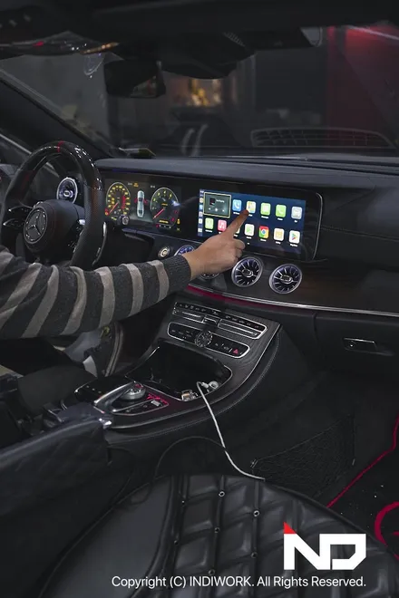 순정터치 없는 벤츠 E클래스 53AMG 쿠페 C238 에어터치&정전터치패널 시공 For 카링킷프로 Feat. 리모콘 꺼져 ! / 서울 구로구 구로동