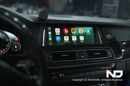 2014년 BMW528i (F10)  무선 안드로이드오토 & 무선 카플레이 설치 / 서울 구로구 구로동
