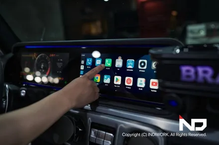 벤츠 지바겐 G63AMG 에어터치 & 풀 커버 정전 터치 패널 적용으로 카링킷프로 터치 컨트롤 / 서울 구로구 구로동