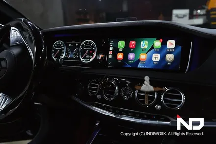벤츠W222전기형 S63AMG , 무선 카플레이&안드로이드오토  + 재방사 안테나 시공 ! / 서울 구로구 구로동