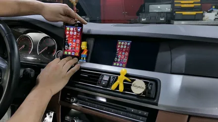 BMW F10 CIC 버전 , 정비율 고해상도 애플 카플레이 빌드업 ! / 서울 구로구 구로동