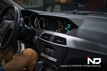 2014 벤츠 W204 C클래스 부활 무선 카플레이/안드로이드 오토 장착 (feat. SCB-NTG4.5-X 인터페이스) / 서울 구로구 구로동