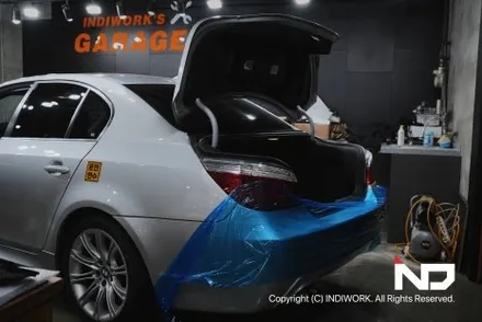 2009년 BMW E60후기형에  무선 카플레이, 안드로이드오토  & 순정형 후방카메라 까지 Get ! / 서울 구로구 구로동
