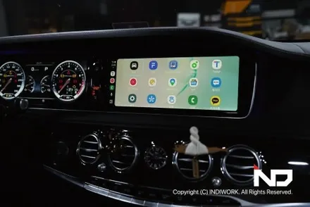 벤츠W222전기형 S63AMG , 무선 카플레이&안드로이드오토  + 재방사 안테나 시공 ! / 서울 구로구 구로동