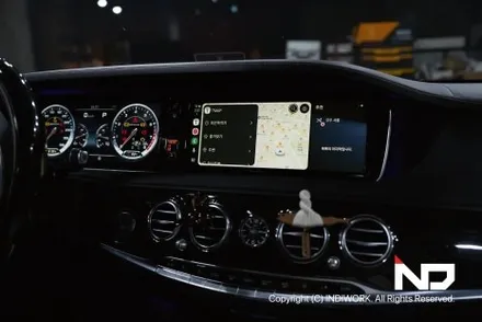 벤츠W222전기형 S63AMG , 무선 카플레이&안드로이드오토  + 재방사 안테나 시공 ! / 서울 구로구 구로동