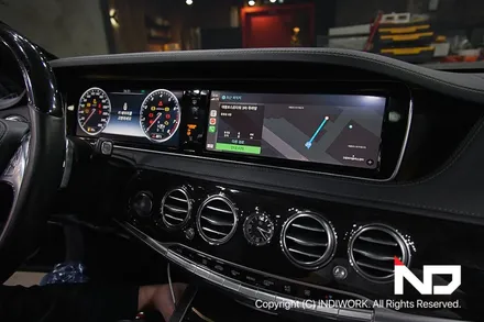 2015 벤츠 S클래스 S500 순정시스템 훼손없는 애플카플레이시공 / 서울 구로구 구로동