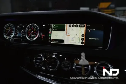 벤츠W222전기형 S63AMG , 무선 카플레이&안드로이드오토  + 재방사 안테나 시공 ! / 서울 구로구 구로동