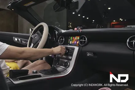 2012 벤츠 SLK 컨버터블 NTG4.5 아이폰 카플레이 시공 / 서울 구로구 구로동