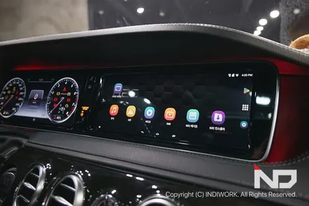 2015 벤츠 S500 W222 에 터치로 사용하는 안드로이드 M2C장착 순정훼손없이!~ / 서울 구로구 구로동