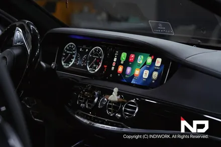 벤츠W222전기형 S63AMG , 무선 카플레이&안드로이드오토  + 재방사 안테나 시공 ! / 서울 구로구 구로동