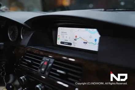 2009년 BMW E60후기형에  무선 카플레이, 안드로이드오토  & 순정형 후방카메라 까지 Get ! / 서울 구로구 구로동