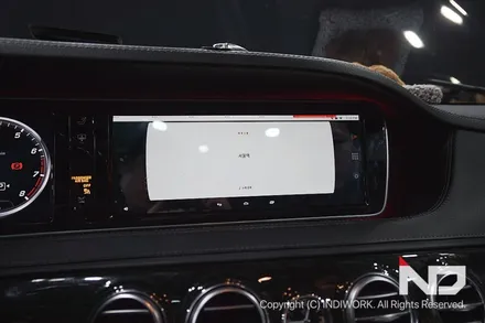 2015 벤츠 S500 W222 에 터치로 사용하는 안드로이드 M2C장착 순정훼손없이!~ / 서울 구로구 구로동