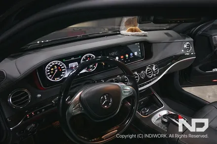 2015 벤츠 S500 W222 에 터치로 사용하는 안드로이드 M2C장착 순정훼손없이!~ / 서울 구로구 구로동
