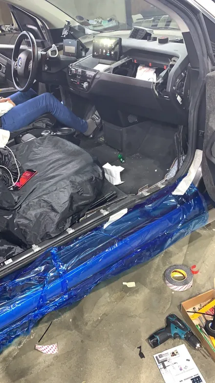 BMW 전기차 i3 , 1,280X480 고해상도,정비율  애플카플레이 빌드업 ! / 서울 구로구 구로동