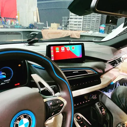 BMW i8 스페셜리스트 , 또 !! 1,280 X 480  아이폰 애플 카플레이 시스템 빌드업 ! / 서울 구로구 구로동