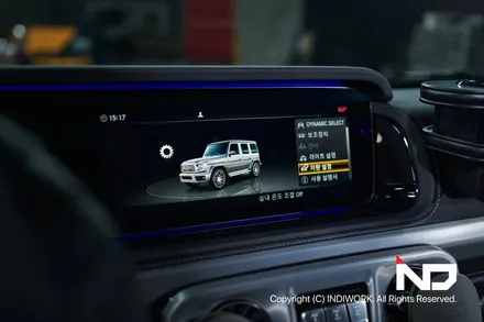 벤츠 지바겐 G63AMG 에어터치 & 풀 커버 정전 터치 패널 적용으로 카링킷프로 터치 컨트롤 / 서울 구로구 구로동