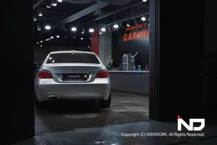 2009년 BMW E60 후기형에 무선 카플레이&안드로이드 오토 빌드 , ADD 트렁크 캐치형 후방 카메라 PGS 연동 / 서울 구로구 구로동