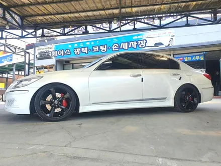 현대 제네시스 19인치 순정휠 블랙유광 색상으로 휠복원 진행 / 청주시 서원구