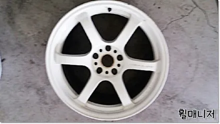 <청주휠도장/청주휠수리>레이19인치정품 휠 상처복원후 고스트크롬 색상으로 도장복원 / 청주시 서원구