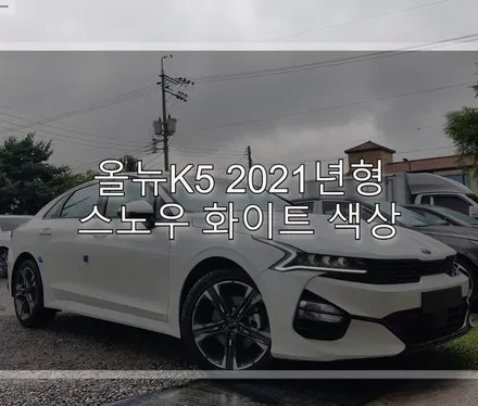 올뉴K5 2021년형 스노우 화이트 색상 입고 시공후기 / 하남 풍산동